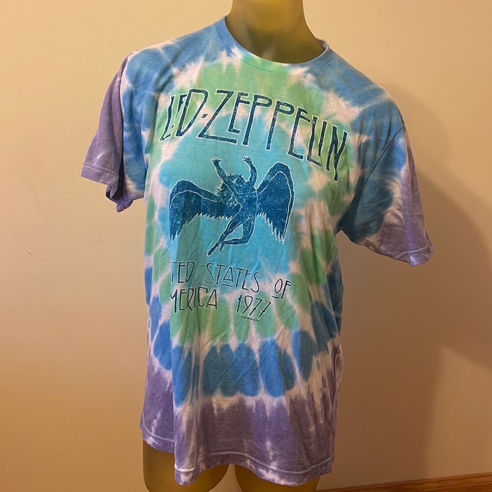 Never worn: Led Zeppelin tie dye shirt